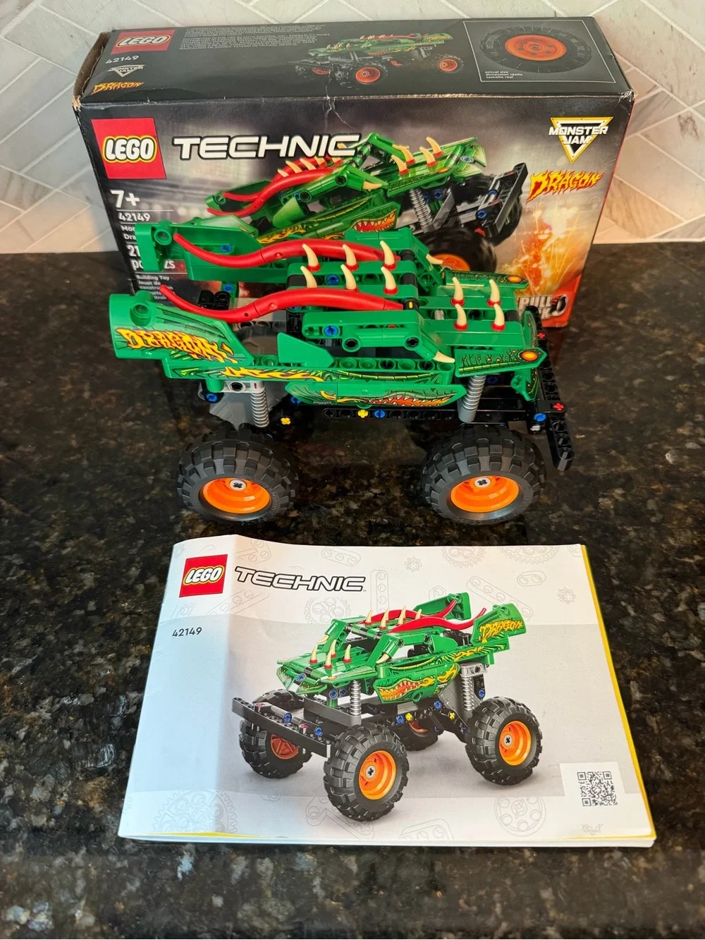 LEGO TECHNIC Monster Jam Dragon Set 42149 - Complete Set, Retired